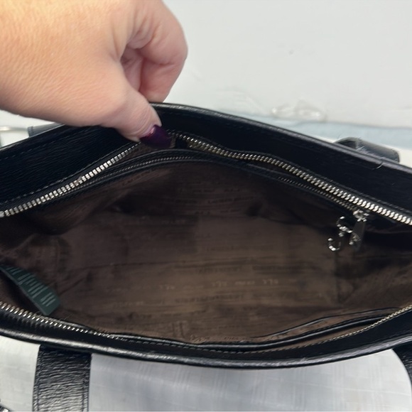 RALPH LAUREN Bag Calderwood Black Epi Leather Medium - Picture 8 of 11